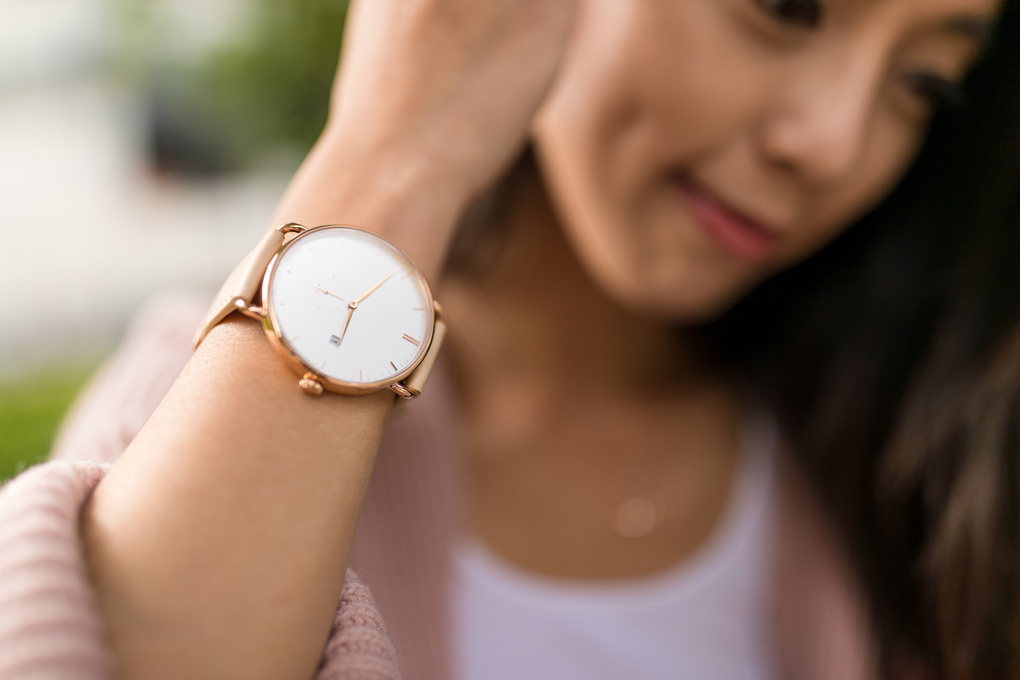 Beautiful Woman Wearing Watch